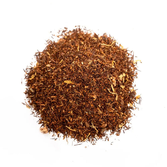 Rooibos alma és fahéj – Forró és gyümölcsös vörös tea, koffeinmentes. 100g
