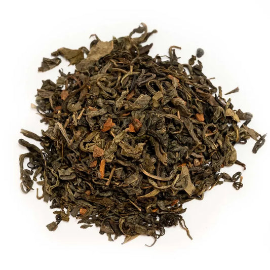 Vanília és fahéj kínai sárkány zöld tea. 100g